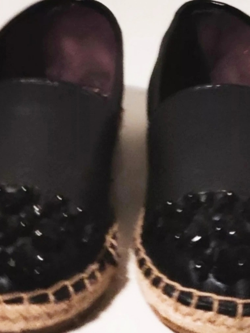 Circus BY Sam Edelman Womens 7US Leather Fabric & Jewels Flats Slip On New